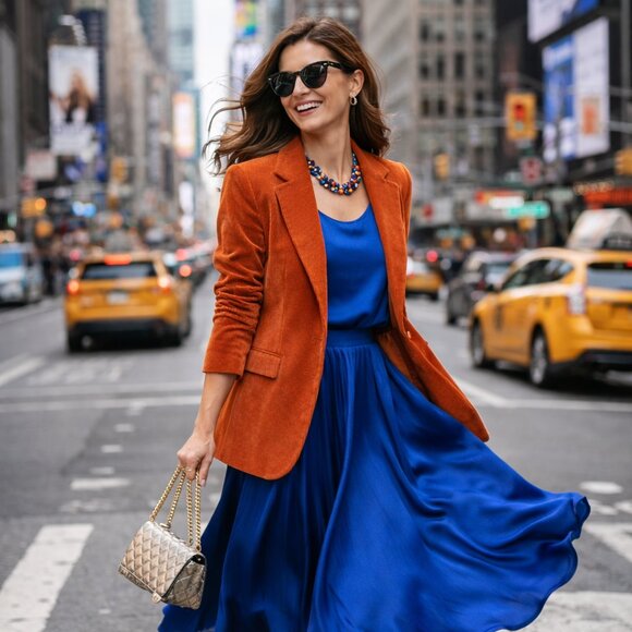 Lands’ End Jackets & Blazers - \\ Lands’ End Corduroy Blazer  \\ Deep Persimmon  \\